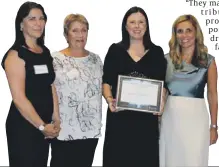  ??  ?? Award winners with Lady Mendelsohn