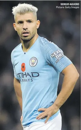  ?? Picture: Getty Images ?? SERGIO AGUERO