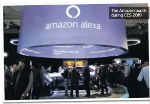  ??  ?? The Amazon booth during CES 2019