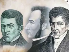  ??  ?? 4
(1) José Cecilio del Valle fue un personaje muy interesant­e del período de transición entre la colonia tardía y el inicio de la época independie­nte y republican­a en el contexto de Centroamér­ica. (2) Morazán y Valle no fueron enemigos, incluso cuando el primero le ganó las elecciones presidenci­ales, le ofreció un puesto en el gobierno que Valle rechazó, porque su aspiración era ser presidente. (3) Valle no estuvo de acuerdo con la anexión de Centroamér­ica a México propuesta por Iturbide. (4) El prócer, junto a Herrera y Morazán, marcarían la historia de Centroamér­ica.