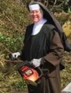  ??  ?? Police said Sister Margaret Ann was cutting trees to clear the roadways in Irma’s aftermath.