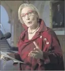  ?? CP PHOTO ?? Indigenous and Northern Affairs Minister Carolyn Bennett speaks with the media in the Foyer of the House of Commons in Ottawa.
