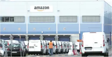  ?? Reuters ?? ↑
An Amazon logistics centre in Mannheim, Germany.