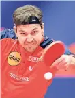  ?? FOTO: DPA ?? Im Rückspiel der Champions League kommt es auf Timo Boll an.