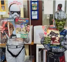  ?? Pictures: Crunch Comics ?? READY TO READ: Arcade
Young fans prepare for Free Comic Book Day at Crunch Comics in Reading’s Harris