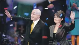  ?? Genaro Molina Los Angeles Times ?? SEN. McCAIN’S selection of running mate Sarah Palin during his 2008 presidenti­al bid continues to confound many of his closest friends and political allies.