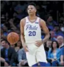  ?? CHRIS SZAGOLA —THE ASSOCIATED PRESS ?? Markelle Fultz isn’t ready for the heat of the playoffs, that much was clear in the Sixers’ awful Game 2 loss to the Heat, says Jack McCaffery.