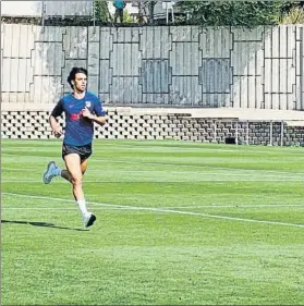  ?? FOTO: EFE ?? Joao Félix, en el entrenamie­nto del Atlético de Madrid en la Ciudad Deportiva