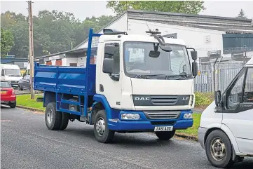  ??  ?? MYSTERY: Investigat­ions are ongoing into a suspicious truck spotted in Glenrothes.