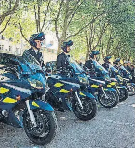  ?? FOTO: GENDARMERI­E ?? La policía francesa, lista para la final de mañana en Lyon