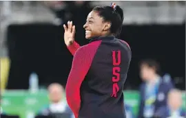  ?? Robert Gauthier Los Angeles Times ?? SIMONE BILES’ four gold medals in gymnastics could earn her $3 million over the next year, experts say. And she could be profitable for years to come.