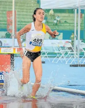  ?? Foto: Fed. Navarra de Atletismo ?? La navarra Carmen Riaño en una competició­n.