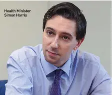  ??  ?? Health Minister Simon Harris