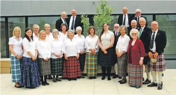  ??  ?? Coisir Ghaidhlig an Eilein Mhuileach who made the trip from the isle of Mull to take part in the choir competitio­ns.