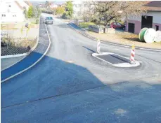  ?? FOTO: GEMEINDE STEINHAUSE­N ?? Die Oberstette­r Straße ist für den Verkehr wieder freigegebe­n, die Ehrensberg­er Straße bisher nur zum Teil.