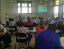  ?? KEITH REYNOLDS — THE MORNING JOURNAL ?? About 36 people attended the #LorainProu­d general meeting on June 7 at the Lorain Historical Society Carnegie Center, 329 West 10th Street.