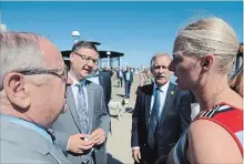  ?? DAVE JOHNSON THE WELLAND TRIBUNE ?? Catherine McKenna, Canada's Minister of Environmen­t and Climate Change, announces $8.95 million in funding over four years.