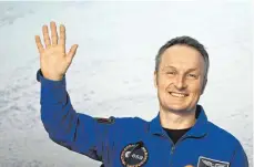  ?? FOTO: FEDERICO GAMBARINI/DPA ?? Iss-astronaut Matthias Maurer erzählte am Mittwoch in Köln von seinen Erlebnisse­n im Weltraum.