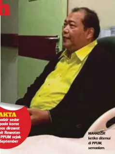  ??  ?? SEBAHAGIAN kakitangan JAIP menabur abu ke laut berhampira­n Pulau Sembilang. MAHADZIR ketika ditemui di PPUM, semaalam.