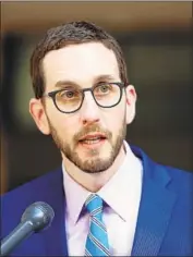  ?? Gary Coronado Los Angeles Times ?? STATE SEN. Scott Wiener says the poll results are a sign that state officials and activists need to convince California­ns of the depth of the housing crunch.