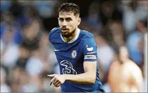  ?? FOTO: AP ?? Jorginho es una pieza importante en el Chelsea, pero podría cambiar de aires