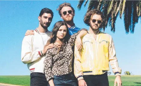  ?? Pictures: SUPPLIED/ALIX SWEENEY ?? CROWD PLEASERS: Aussie band San Cisco (above) will perform a free concert in Townsville tonight alongside (below, from left) Brisbane band Young Lions and Townsville bands Marrow Lane and Late November.