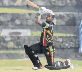  ?? (Photo: CWI Media/philip Spooner) ?? HETMYER...STRUCK two fours and four sixes in an unbeaten 53 from 25 balls