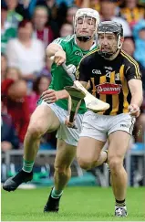  ??  ?? Timley: Richie Hogan (right) is nearing return for Brian Cody