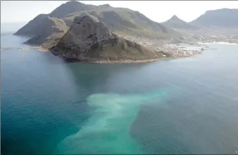  ?? PICTURES: JEAN TRESFON ?? Hout Bay (2.1km), above right, outfalls are all managed by the City of Cape Town. The industrial outfall off Milnerton is owned by Chevron oil refinery and the outfall
off Robben Island (465m) is managed by the Department of Public Works.