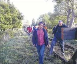  ??  ?? The Kent & East Sussex Railway’s sponsored track walk