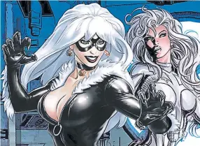  ??  ?? ESPÉRELAS. Black Cat y Silver Sable son mujeres sexis y guerreras.