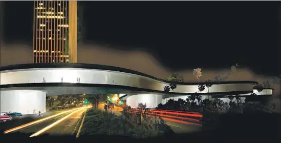  ?? LACMA ?? PETER ZUMTHOR’S design for a revamped LACMA, seen in a rendering as if facing west on Wilshire Boulevard near Spaulding Avenue, has drawn criticism.