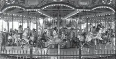  ??  ?? A few rides from the Expo 67 days still exist at La Ronde. One is the Galopant, a carousel made in Belgium in 1885.