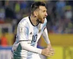  ?? |AP ?? El futbolista argentino confió en que las críticas no lo afectarán.