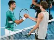  ?? Foto: dpa ?? Alter Meister: Djokovic, 33, besiegte den zehn Jahre jüngeren Zverev.