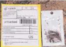  ?? SOURCE: NEW MEXICO DEPARTMENT OF AGRICULTUR­E ?? Residents have reported receiving unsolicite­d shipments of foreign seeds. The state Department of Agricultur­e warns residents not to plant the seeds.