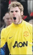  ??  ?? DOWN AND SHOUT: Keeper De Gea