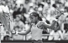  ?? Andy Brownbill / Associated Press ?? Coco Gauff’s latest history-making Grand Slam run at age 15 ended with a 6-7 (5), 6-3, 6-0 fourth-round loss to Sofia Kenin.