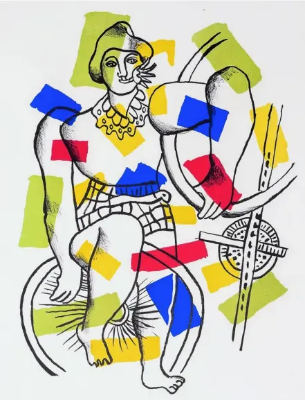  ?? VEGAP ?? «Cirque» (1950), de Fernand Léger, en el que plasma uno de los grandes «leitmotivs» de su producción pictórica