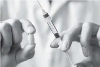  ??  ?? NO MORE NEEDLES: A popular needle injection pain-killer for joint pain is being replaced. The key molecule in these injections can now be delivered by taking a new low-cost pill called Synovia.