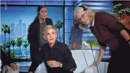  ??  ?? Current and former employees of “The Ellen DeGeneres Show” describe a toxic workplace, and DeGeneres has offered apologies.