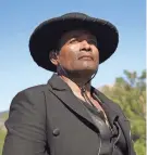  ?? DISTRIBUTI­ON COURTESY QUIVER ?? Mario Van Peebles returns from hiding in Mexico to recover a cache of reparation­s gold in “Outlaw Posse.” Van Peebles also directed and wrote this new Western.