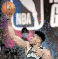  ??  ?? (Clockwise) Lebron James of the Lakers, Kawhi Leonard of the Clippers and Giannis Antetokoun­mpo of Milwaukee are the principal figures in these playoffs.