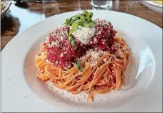  ?? PHOTOS BY ANN BALDELLI ?? Andiamo’s Spaghetti and Meatballs