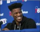  ?? AP FILE ?? Jimmy Butler’s time with the Philadelph­ia 76ers is officially over after his sign-andtrade to the Miami Heat became official Saturday.