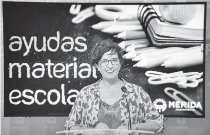  ?? EL PERIÓDICO ?? La delegada de Educación, Susana Fajardo, ayer en rueda de prensa.