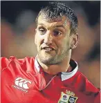  ??  ?? Sam Warburton: ankle injury.