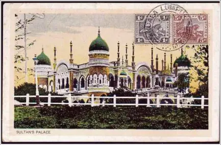  ??  ?? A rare postcard showing the sultan of Selangor’s palace.
