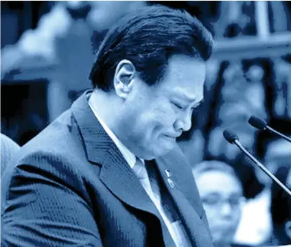  ??  ?? CORONA 2011 IMPEACHMEN­T. The Republic endured although one couldn’t be certain if it was stronger afterwards. Former chief justice Renato Corona was the first to be tried and removed. Two others impeached by the House -- president Joseph Estrada and ombudsman Merceditas Gutierrez -- avoided trial by resigning. Common element: a smoking gun.