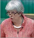  ??  ?? SCATHING: Theresa May criticises Ministers in the Commons last week